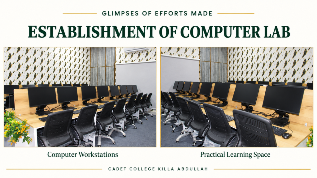 computer lab learning spaces